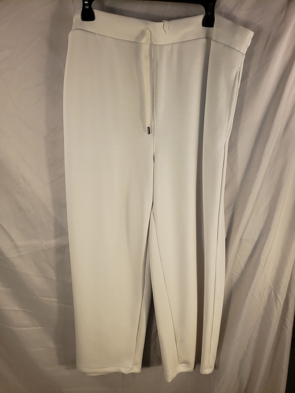 Women's Members Mark Cream Pull-On Wide-Leg Pants - XXL